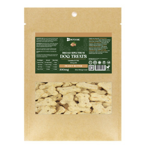 CBD Dog Treats - Peanut Butter Flavor - 300mg - 10mg serving - 30ct