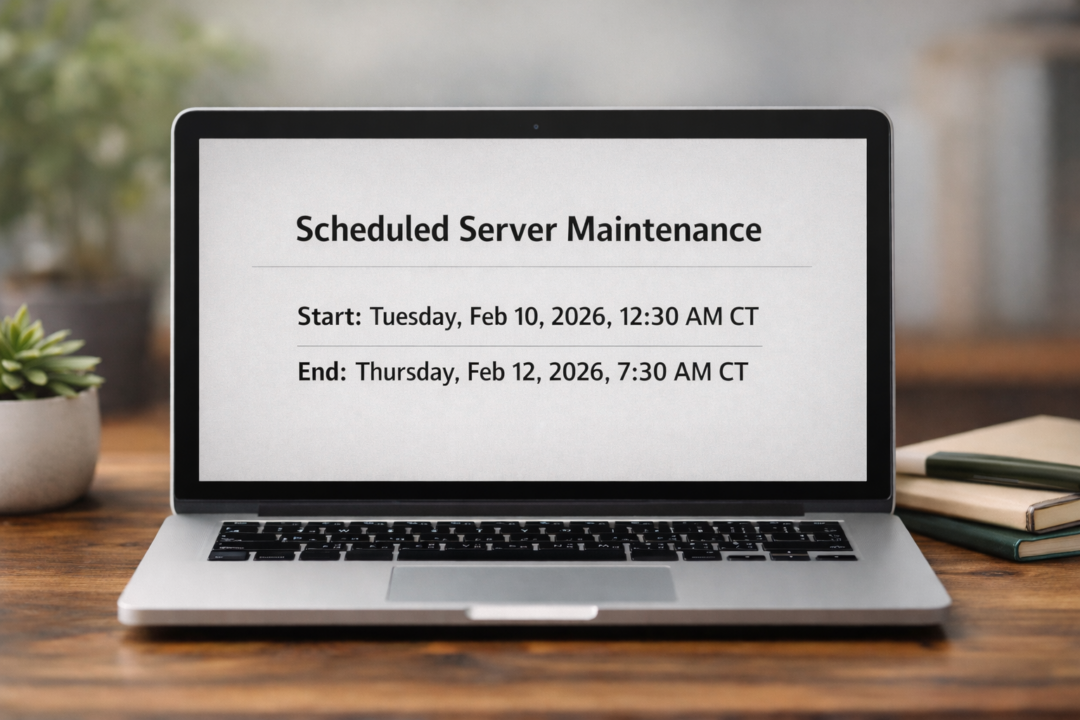🌱 Scheduled Server Maintenance