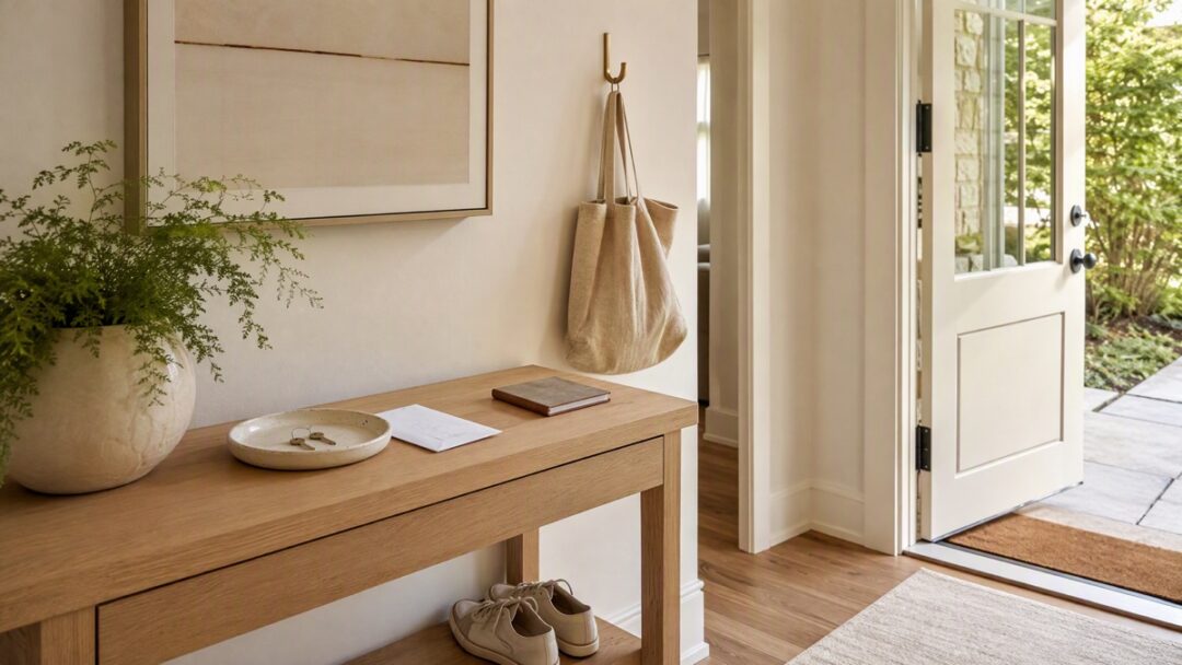 Use one clear household cue, such as a landing place, action label, point-of-use tool, or short sequence card, to make a recurring task easier to recognize and begin.