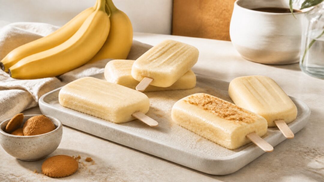 Banana Cream Popsicles for the Hottest Part of Summer