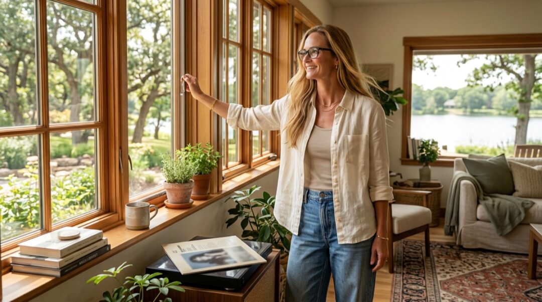 Jennifer in a Botanic Living editorial scene for What I Want This Summer to Feel Like.