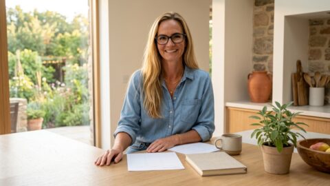 Jennifer in a Botanic Living editorial scene for The Business Can Feel Like Home.