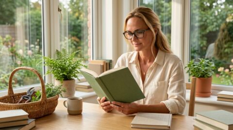 Jennifer in a Botanic Living editorial scene for A Book for Building a Steadier Life.