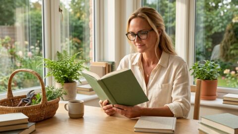 Jennifer in a Botanic Living editorial scene for A Book for Building a Steadier Life.