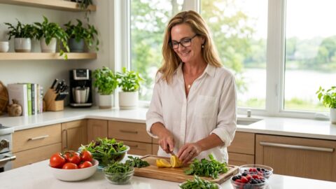 Jennifer in a Botanic Living editorial scene for Summer Food Should Be Useful.
