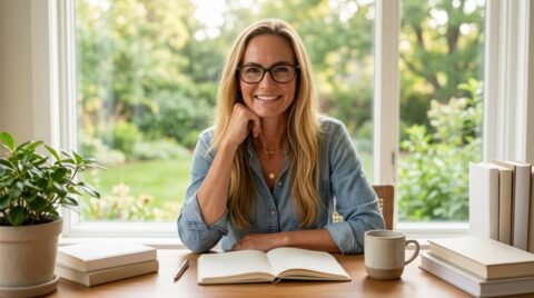 Jennifer in a Botanic Living editorial scene for The Standard We Are Building By.