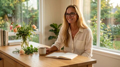 Jennifer in a Botanic Living editorial scene for What June Taught Me About Building.