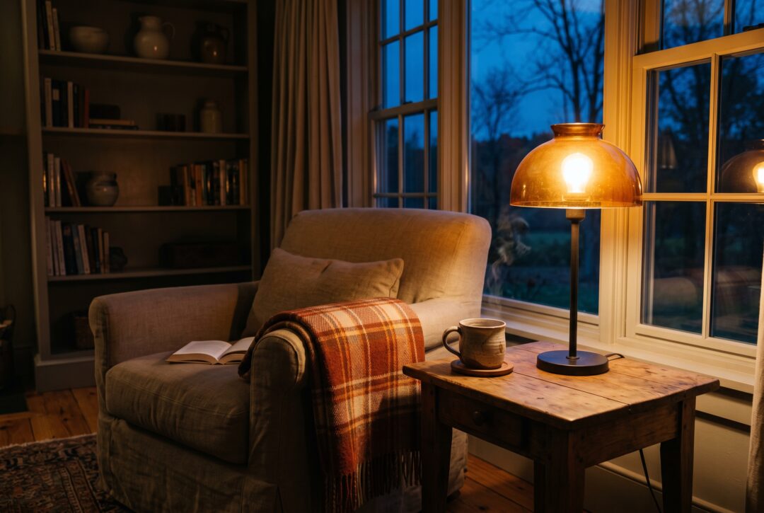 The First Lamp-On Hour of Fall